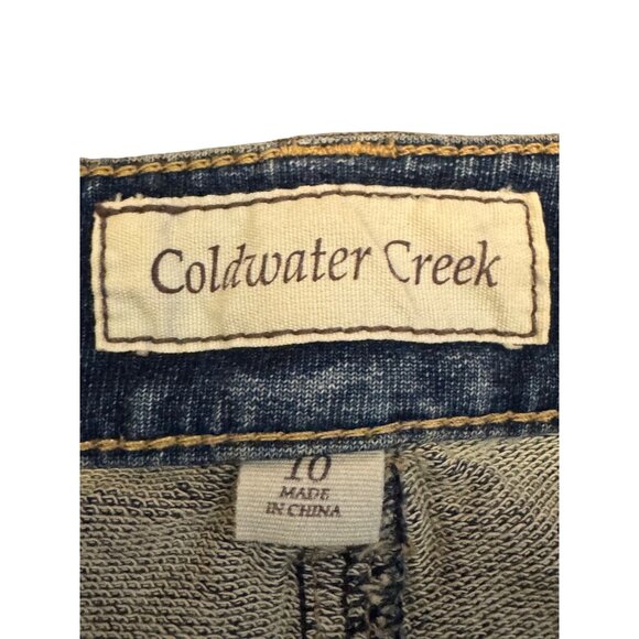 Coldwater Creek Womens Denim Pants Size 10 Blue Cotton/Spandex Stretch Material - Picture 3 of 5